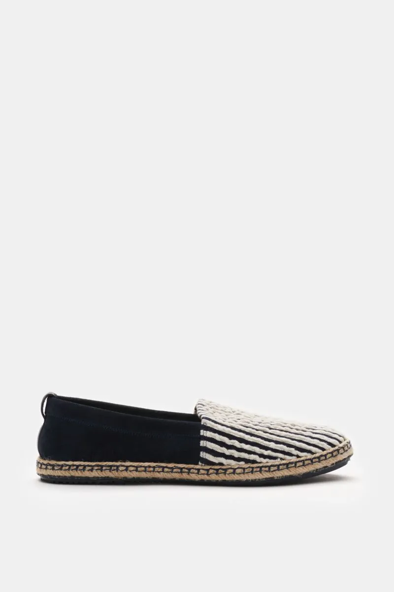 04651/ A TRIP IN A BAG espadrilles 'Seersucker Shoe' navy/white striped