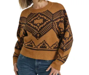 112353001 Wrangler Women's Sweater Brown