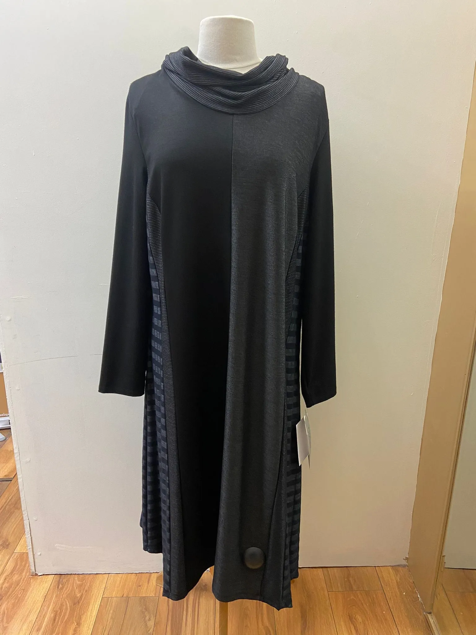 150 Personal Choice Cowl Neck Black Dress