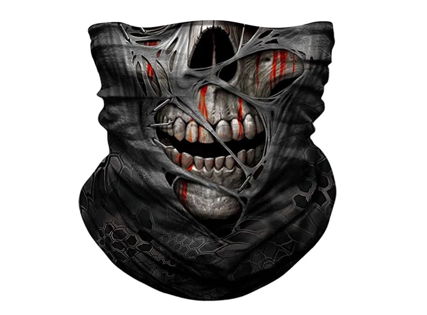 Horror Demon Vampire Skull Facemask Bandana Vampire Scarf Zombie Headband.