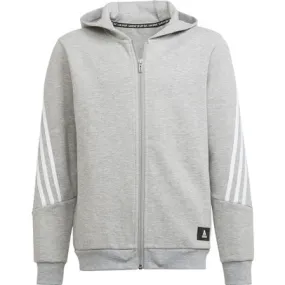 Adidas 3 Stripes Full Zip Hoodie Boys