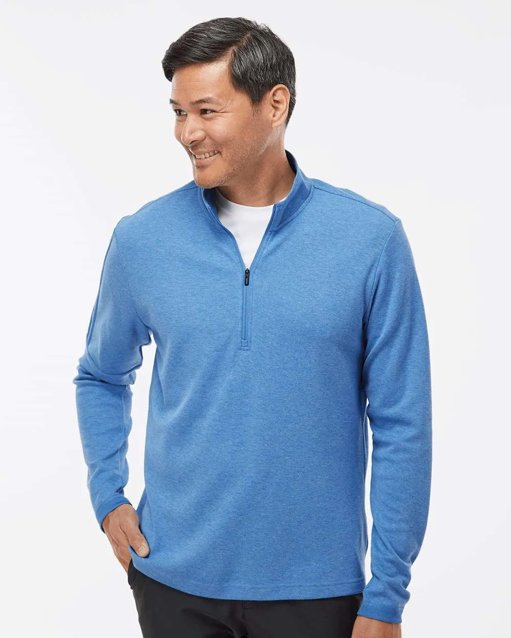 Adidas Quarter-Zip Sweater with 3-Stripes