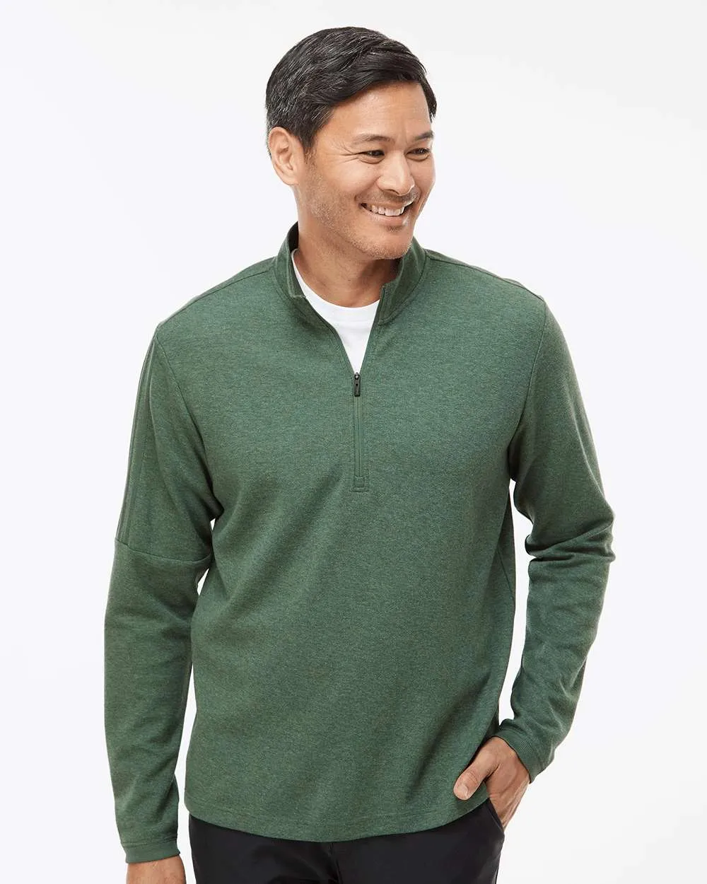 Adidas Quarter-Zip Sweater with 3-Stripes