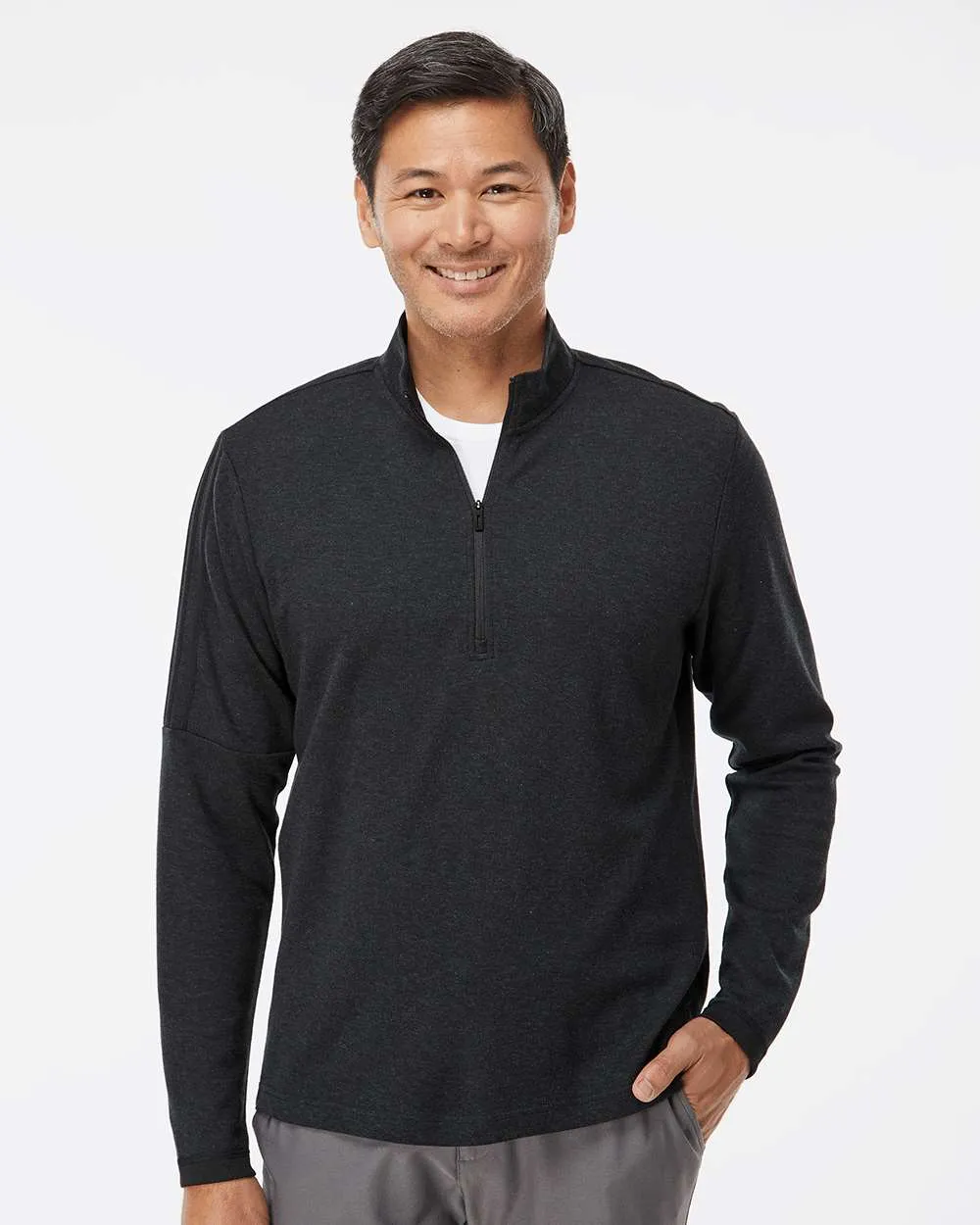 Adidas Quarter-Zip Sweater with 3-Stripes