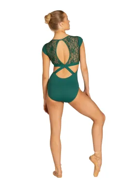 Adult Micro-Cap Sleeve Leotard in Yasmin design.