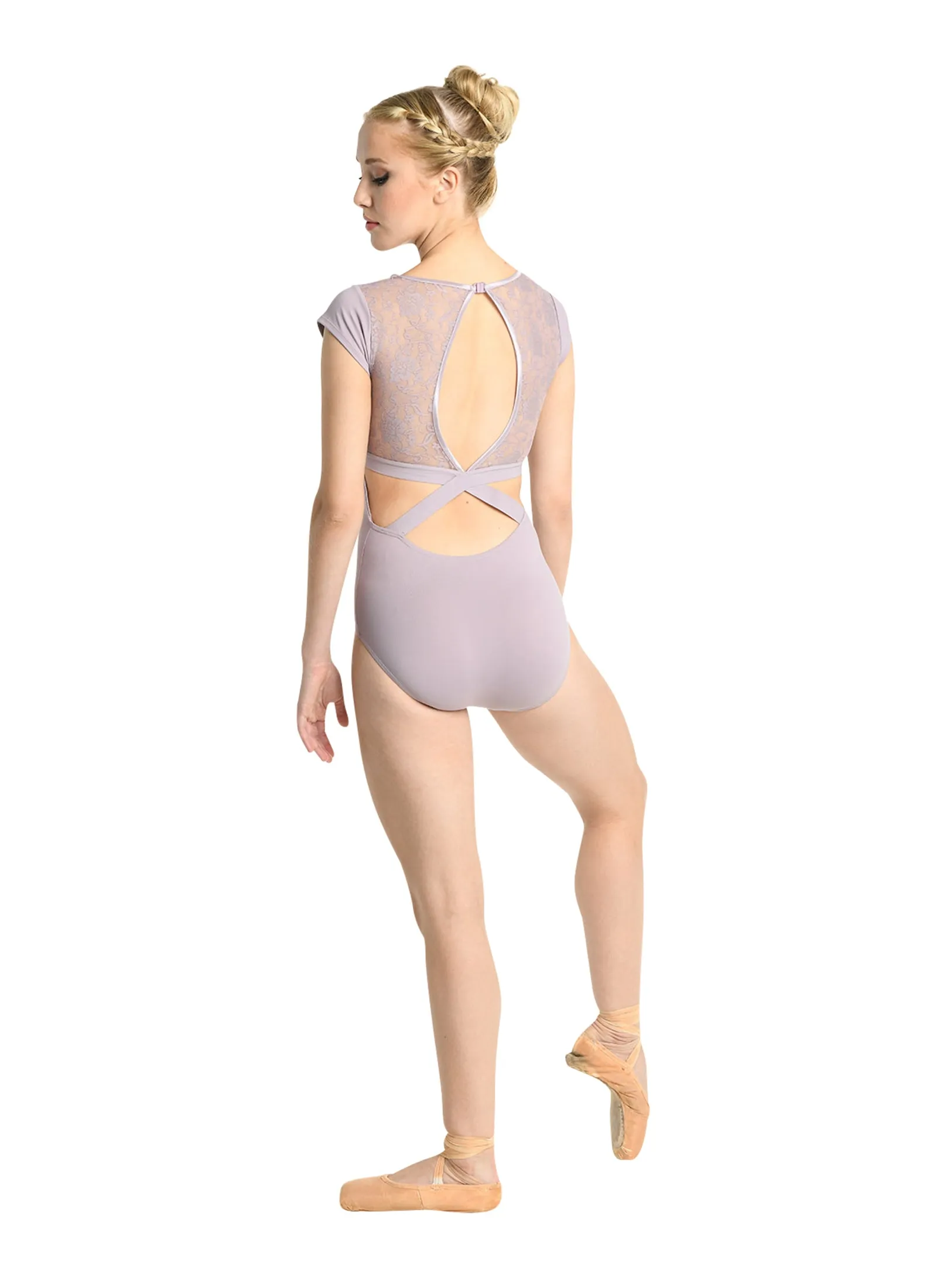 Adult Micro-Cap Sleeve Leotard in Yasmin design.