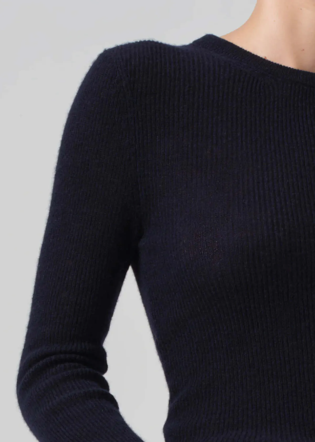 Alessia Crewneck Sweater - Navy