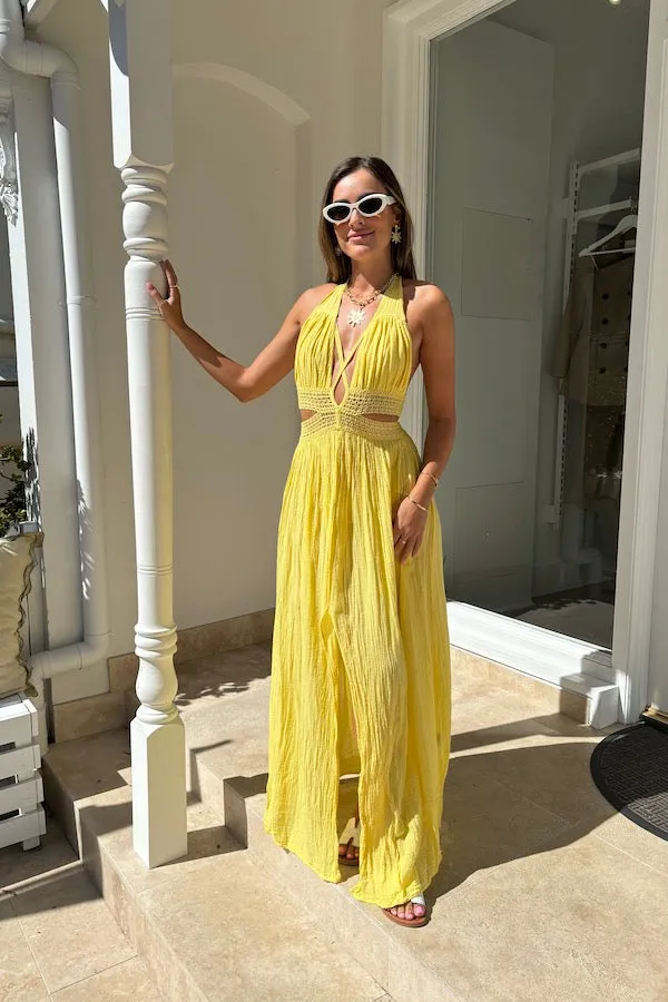 Lemon Yellow Artemis Dress