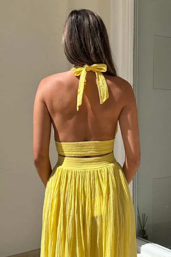 Lemon Yellow Artemis Dress