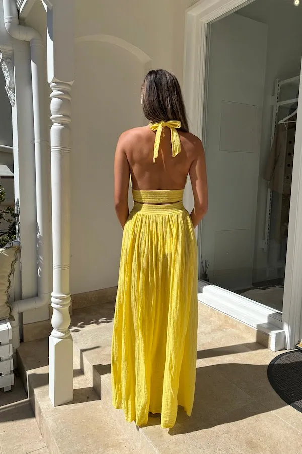 Lemon Yellow Artemis Dress