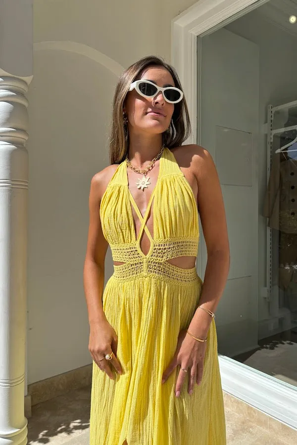 Lemon Yellow Artemis Dress