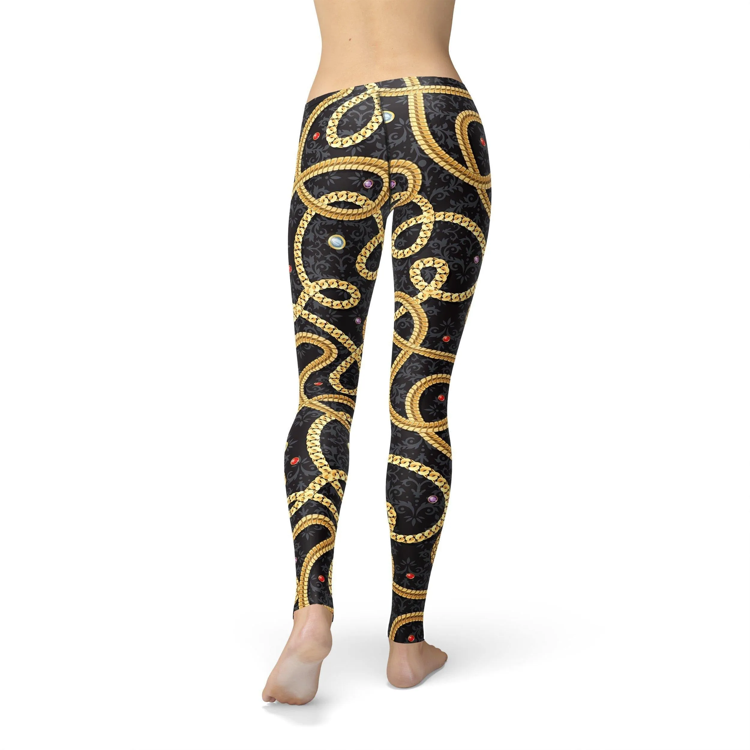 Gold Chain Leggings by Avery