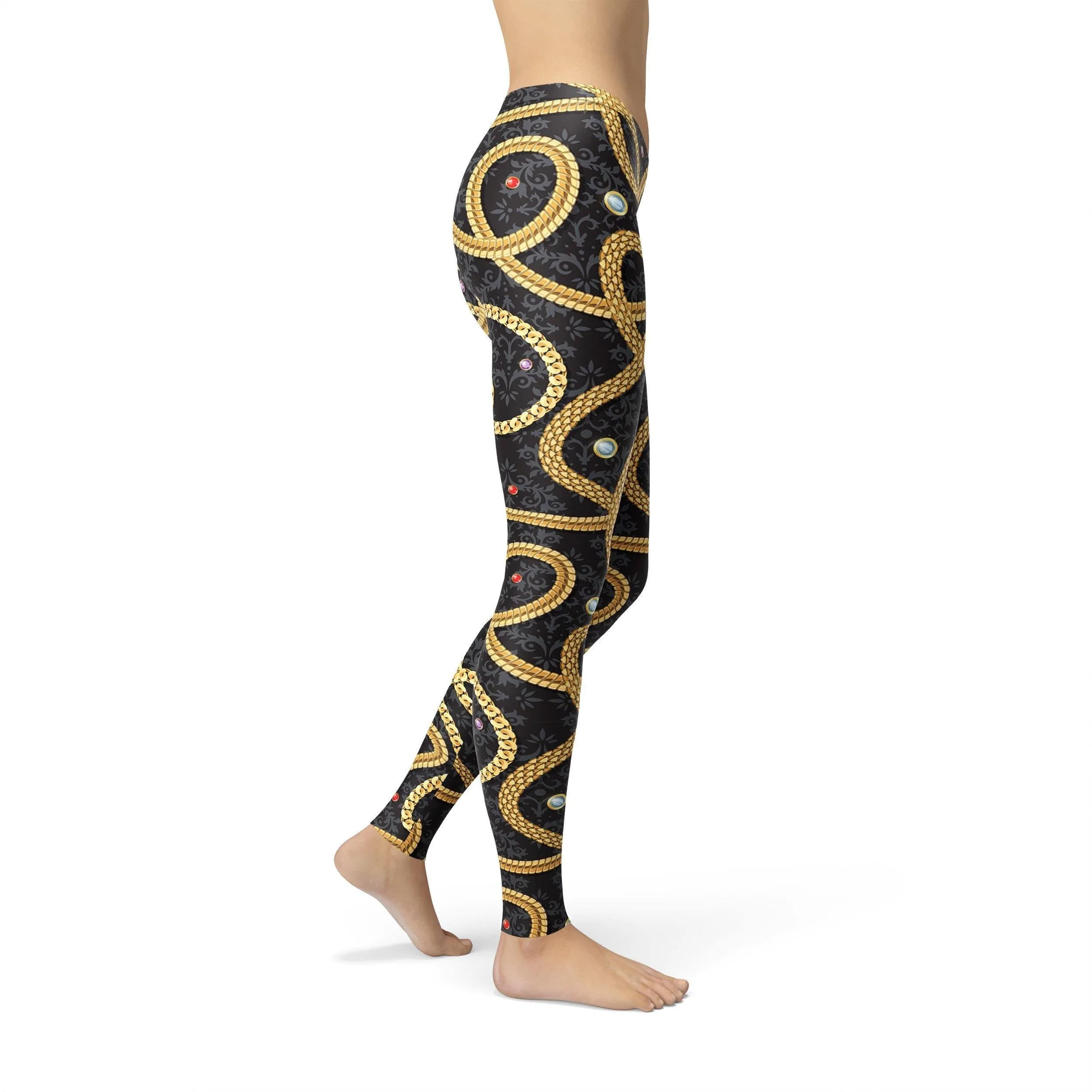 Gold Chain Leggings by Avery