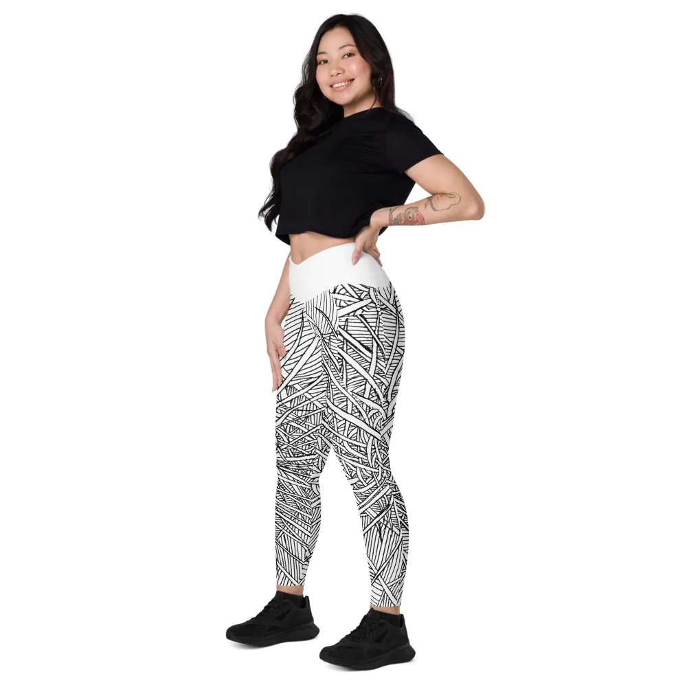 Ball Moss Crossover Leggings Pocketed