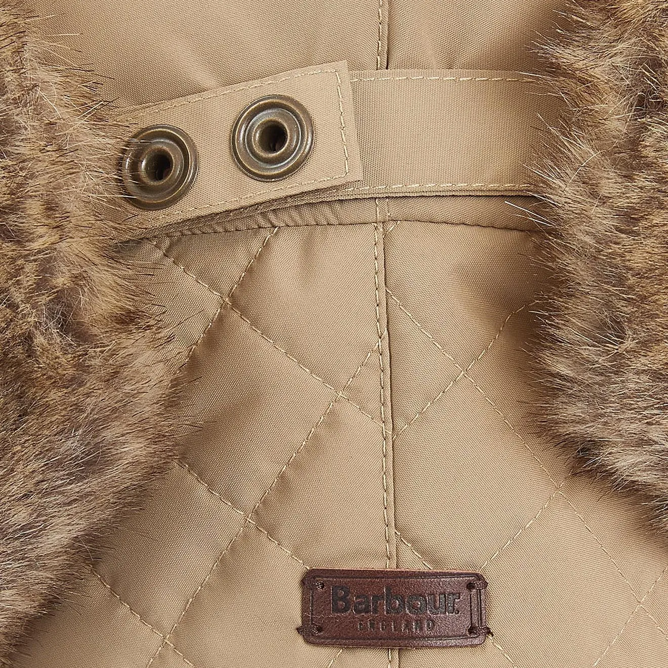 Barbour Cleadon Trapper Hat in Military Brown Color