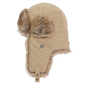 Barbour Cleadon Trapper Hat in Military Brown Color