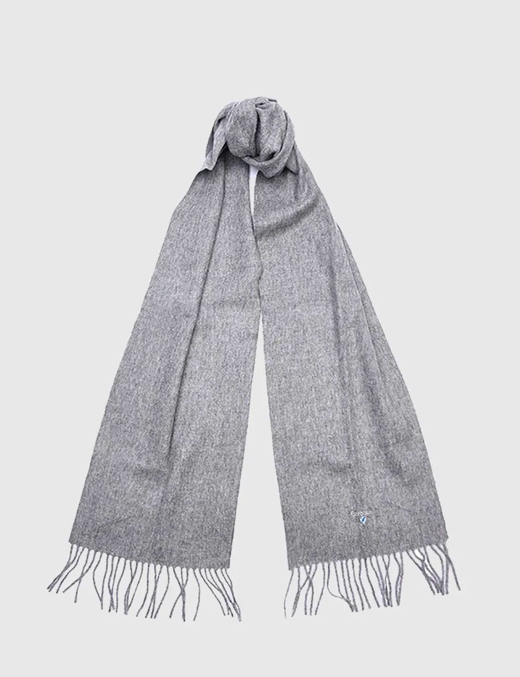 Barbour Light Grey Marl Lambswool Scarf