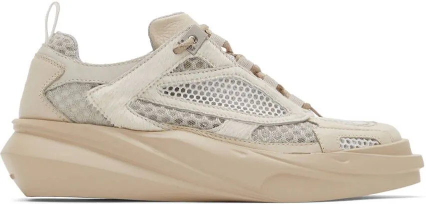 Beige mono hiking sneaker by 1017 ALYX 9SM