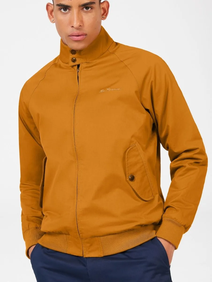 Casual Harrington Jacket from Ben Sherman in Mustard Color