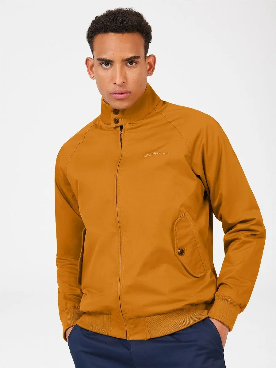 Casual Harrington Jacket from Ben Sherman in Mustard Color