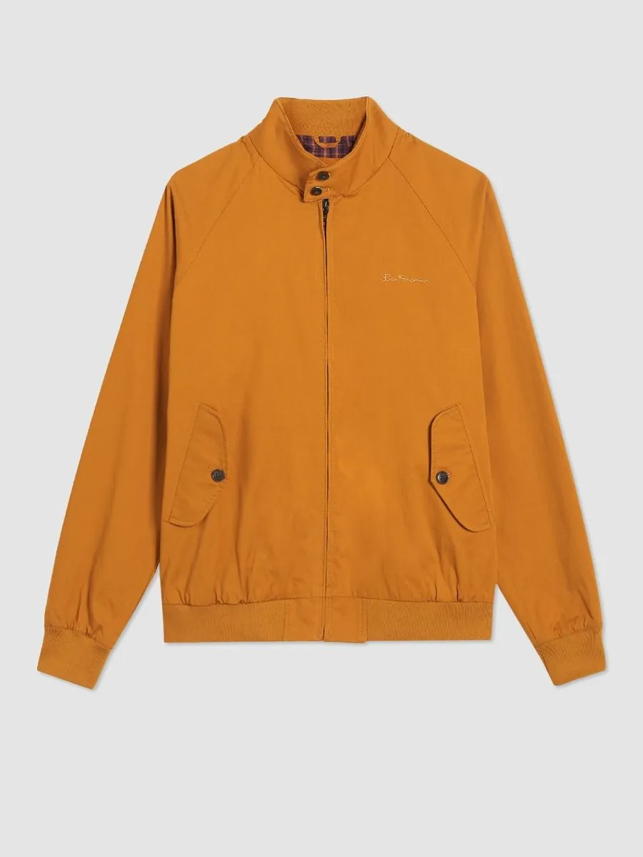 Casual Harrington Jacket from Ben Sherman in Mustard Color