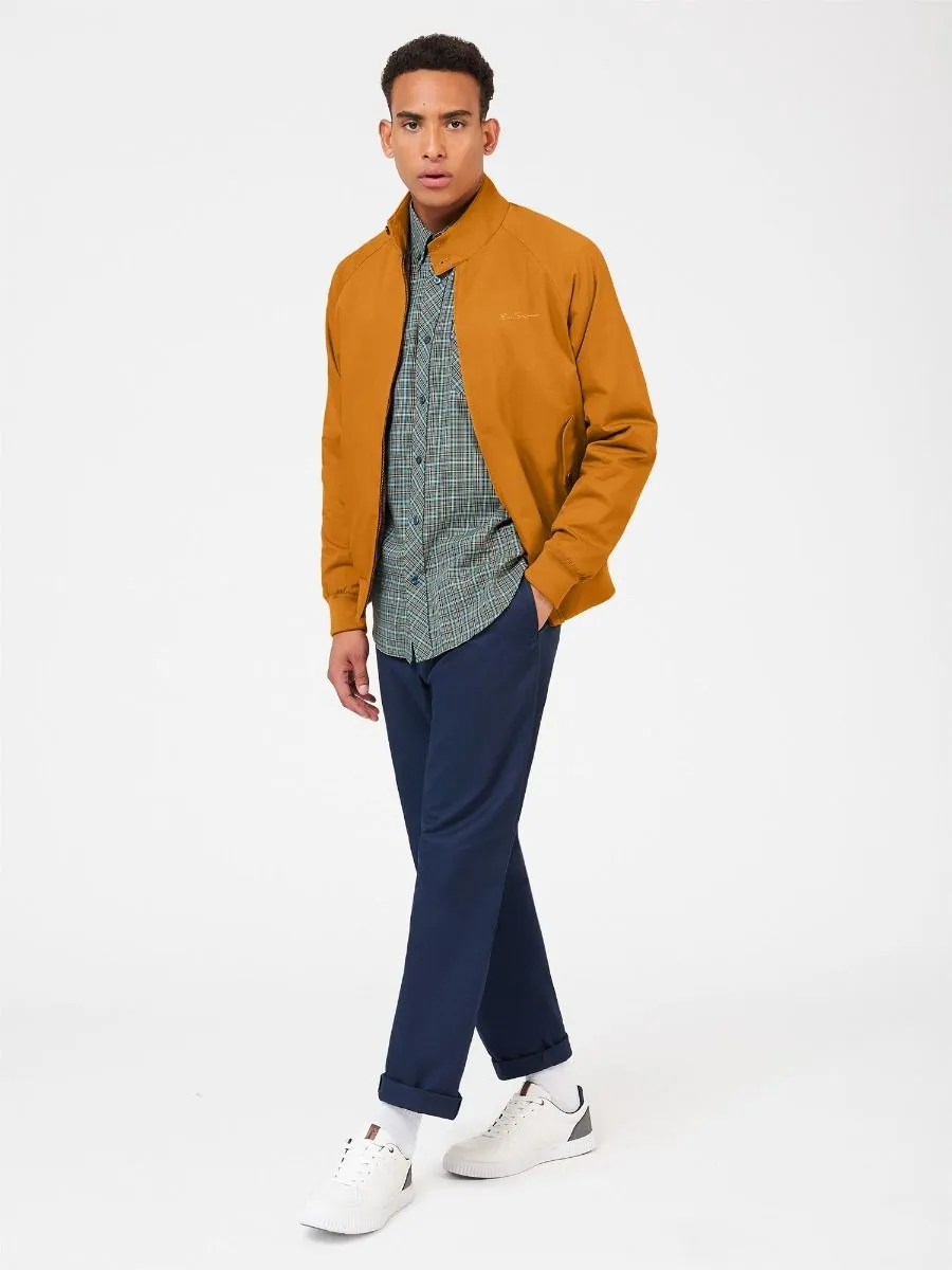 Casual Harrington Jacket from Ben Sherman in Mustard Color