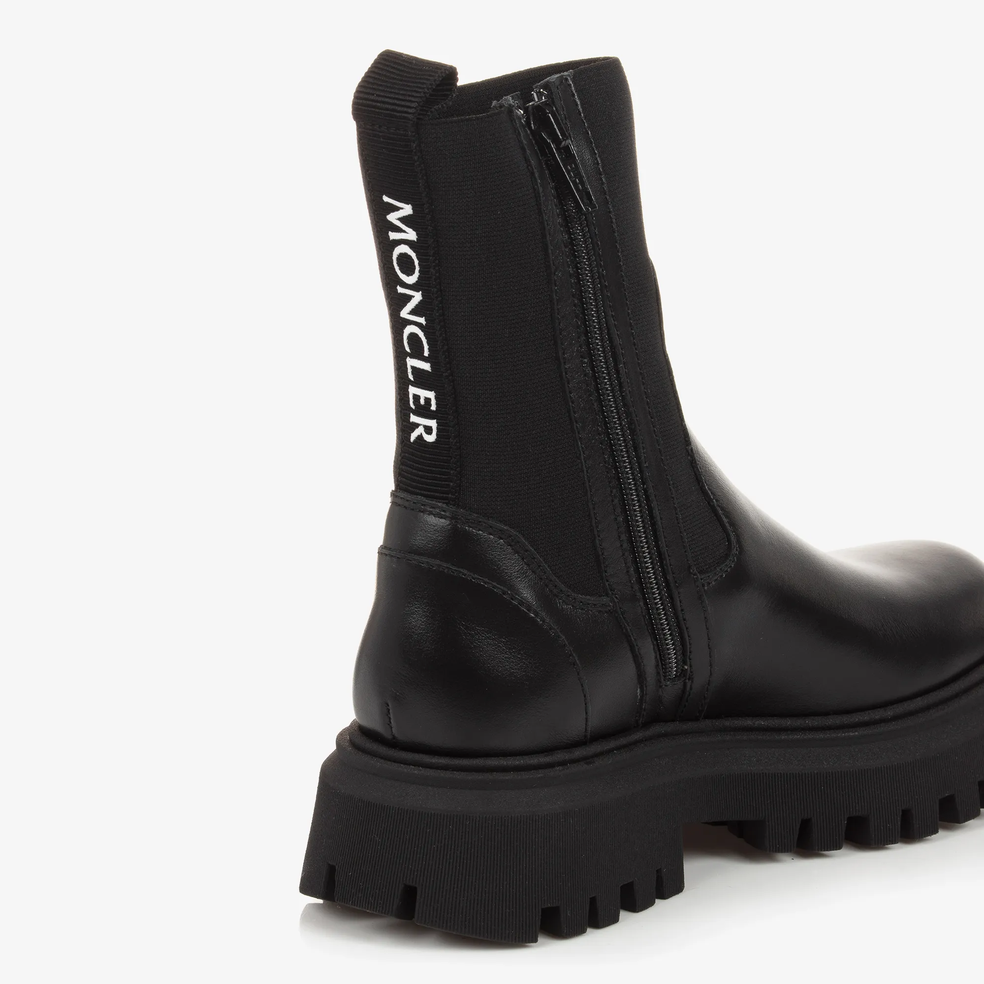 Black Chelsea Leather Boots