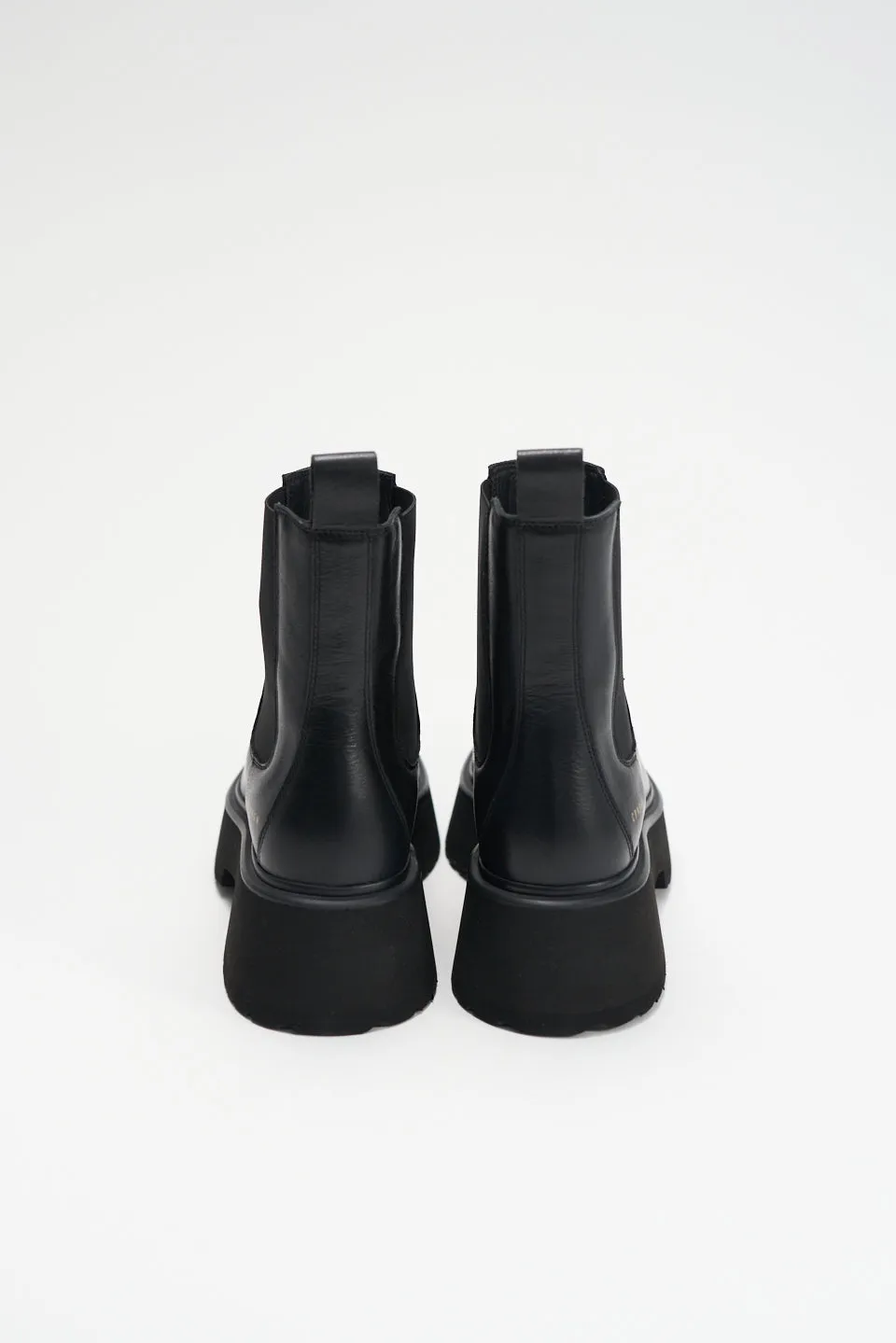 Black Leather Chelsea Boots for Men