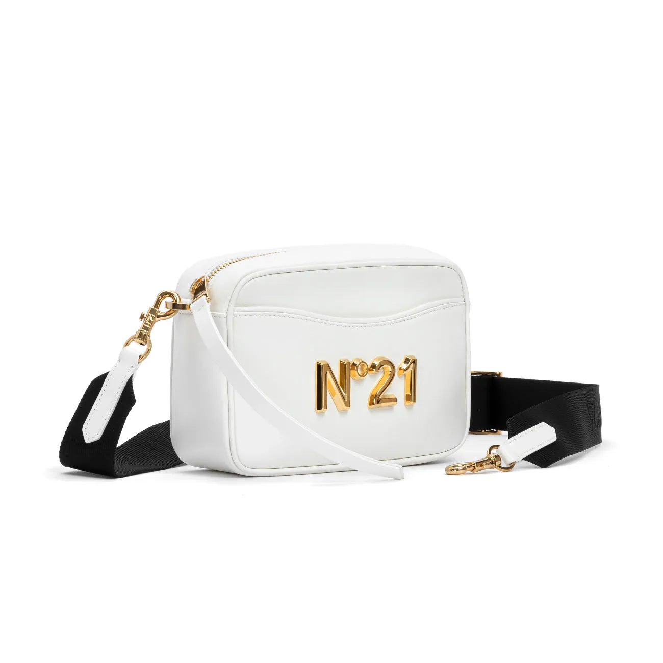 White Leather Camera Bag for Women