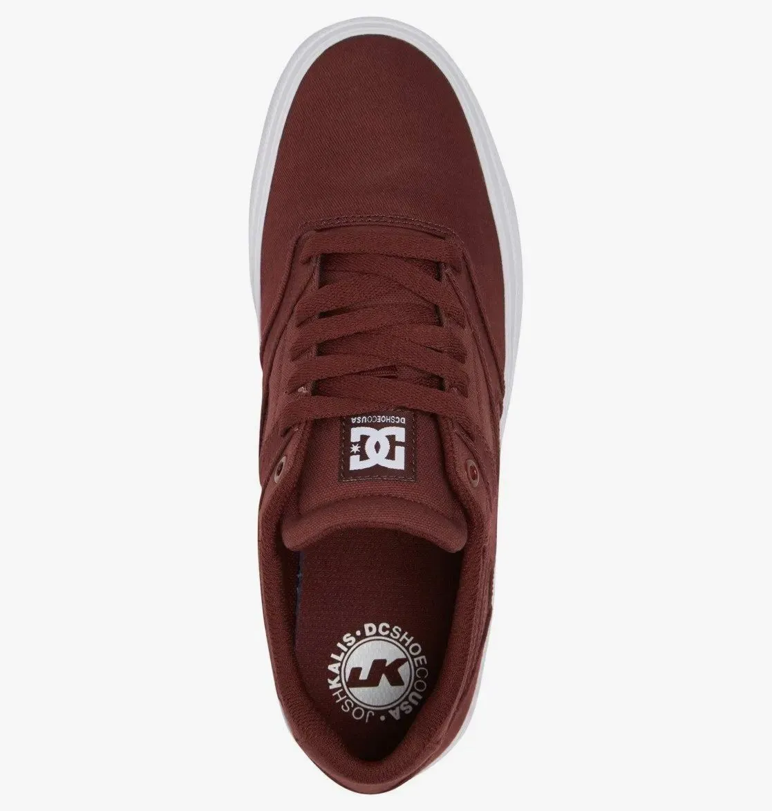 [Box Damage] DC Kalis Vulc Skate Burgundy Shoes UK 8