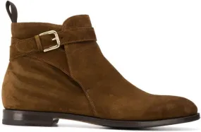 Brown leather ankle boots by Scarosso Taylor