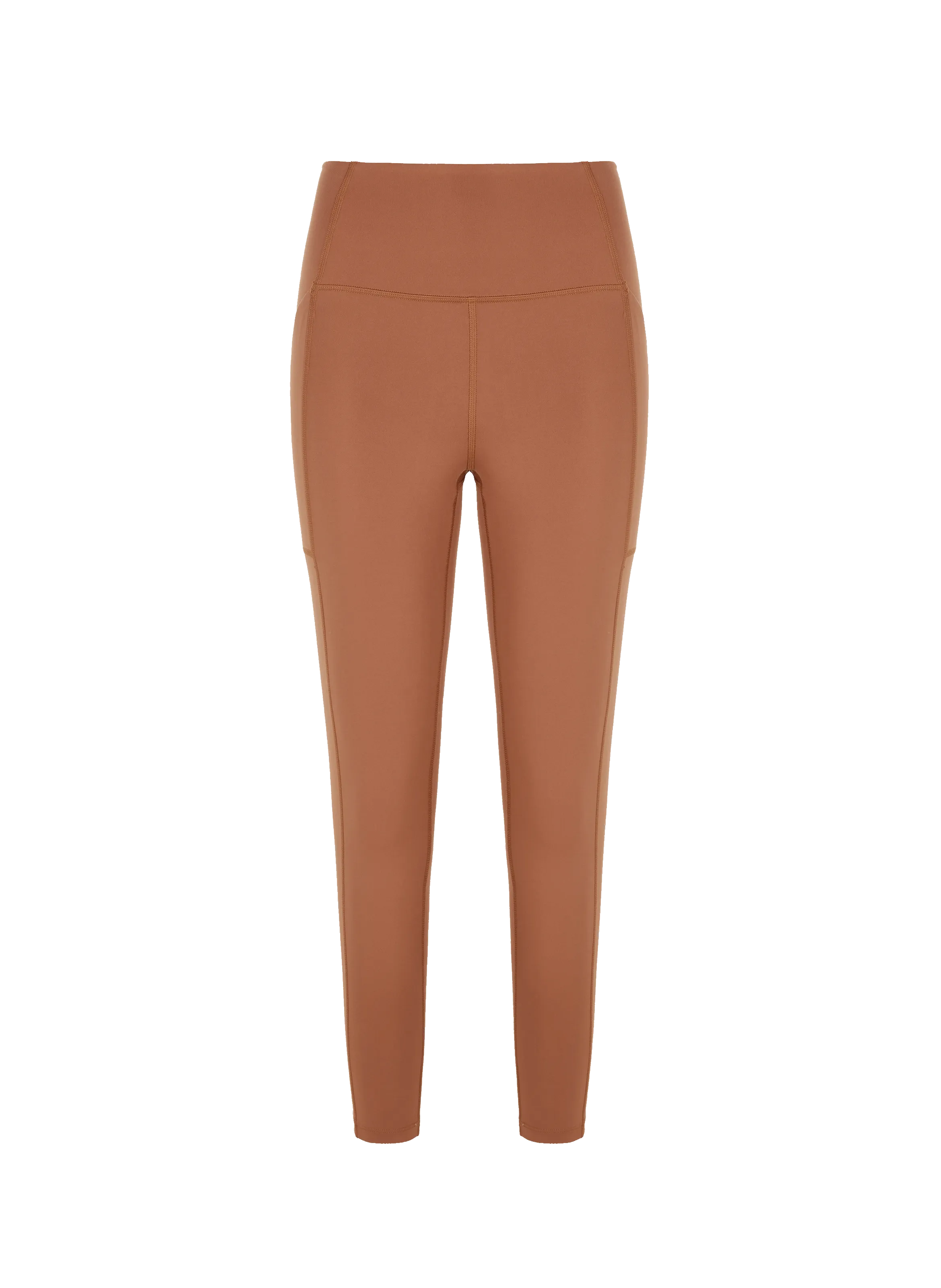 Brown Leggings with Pockets by GIRLFRIEND COLLECTIVE