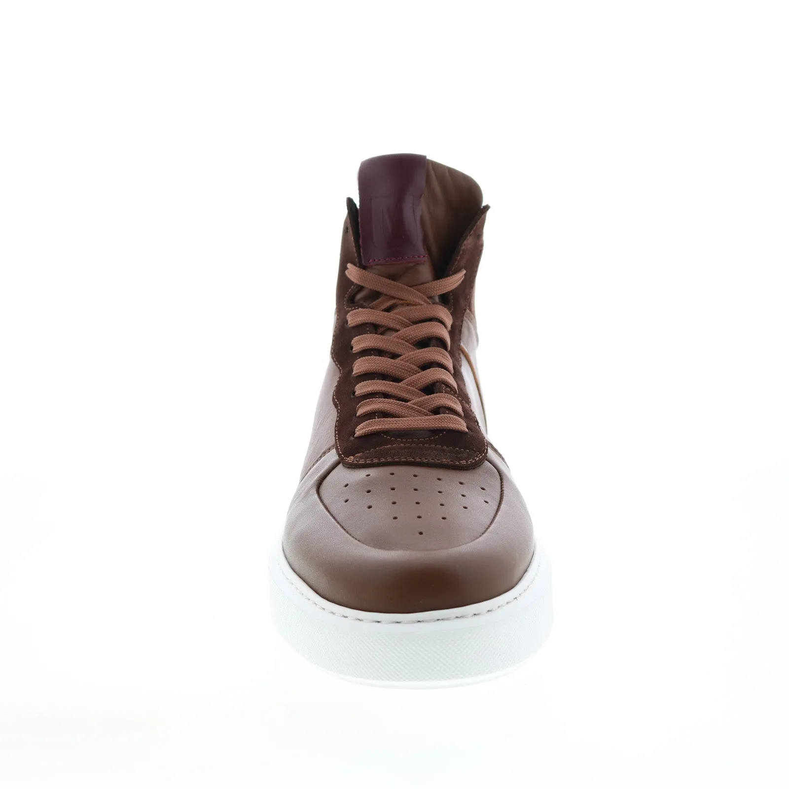 Bruno Magli Cesare HI MB2CSRB0 Brown Leather Lifestyle Sneakers Shoes