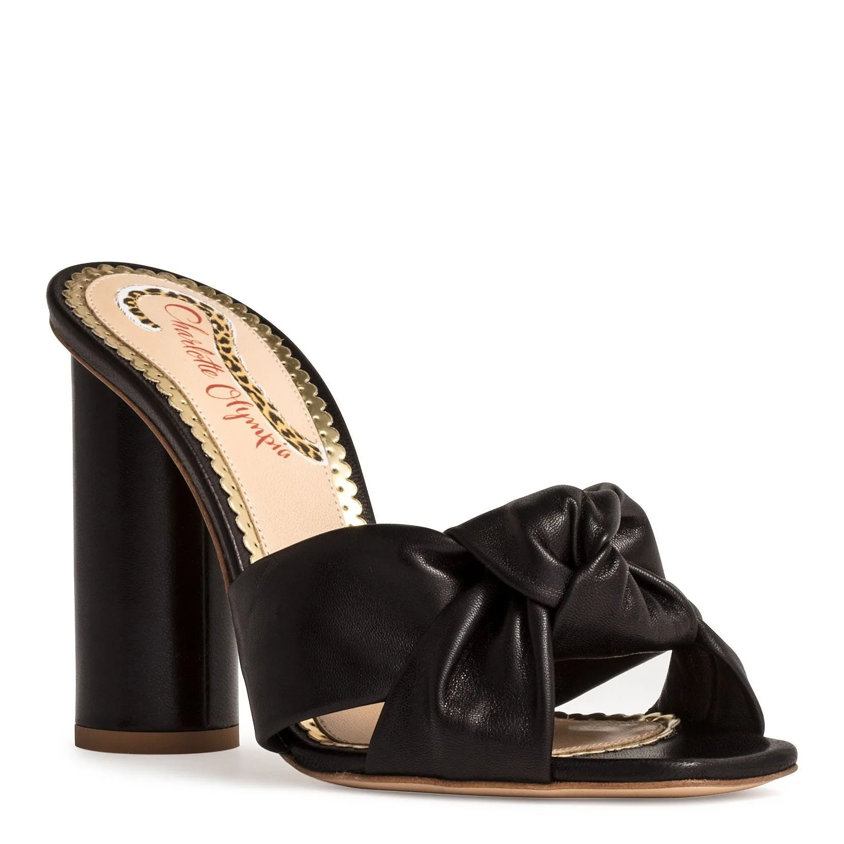 Charlotte Olympia Black Mule Sandals