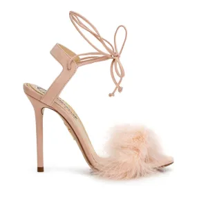 Charlotte Olympia Pink Feather Sandals