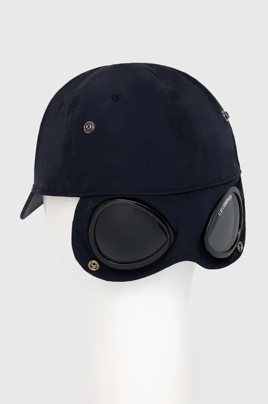 C.P. Company navy blue baseball cap Chrome-R Goggle 16CMAC146A005904A color