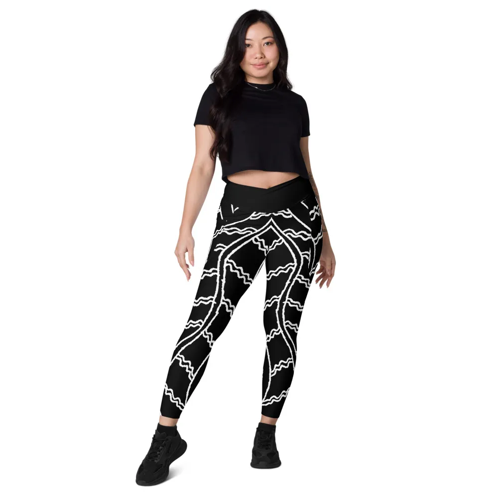 Crossover Leggings Pockets Driftwod