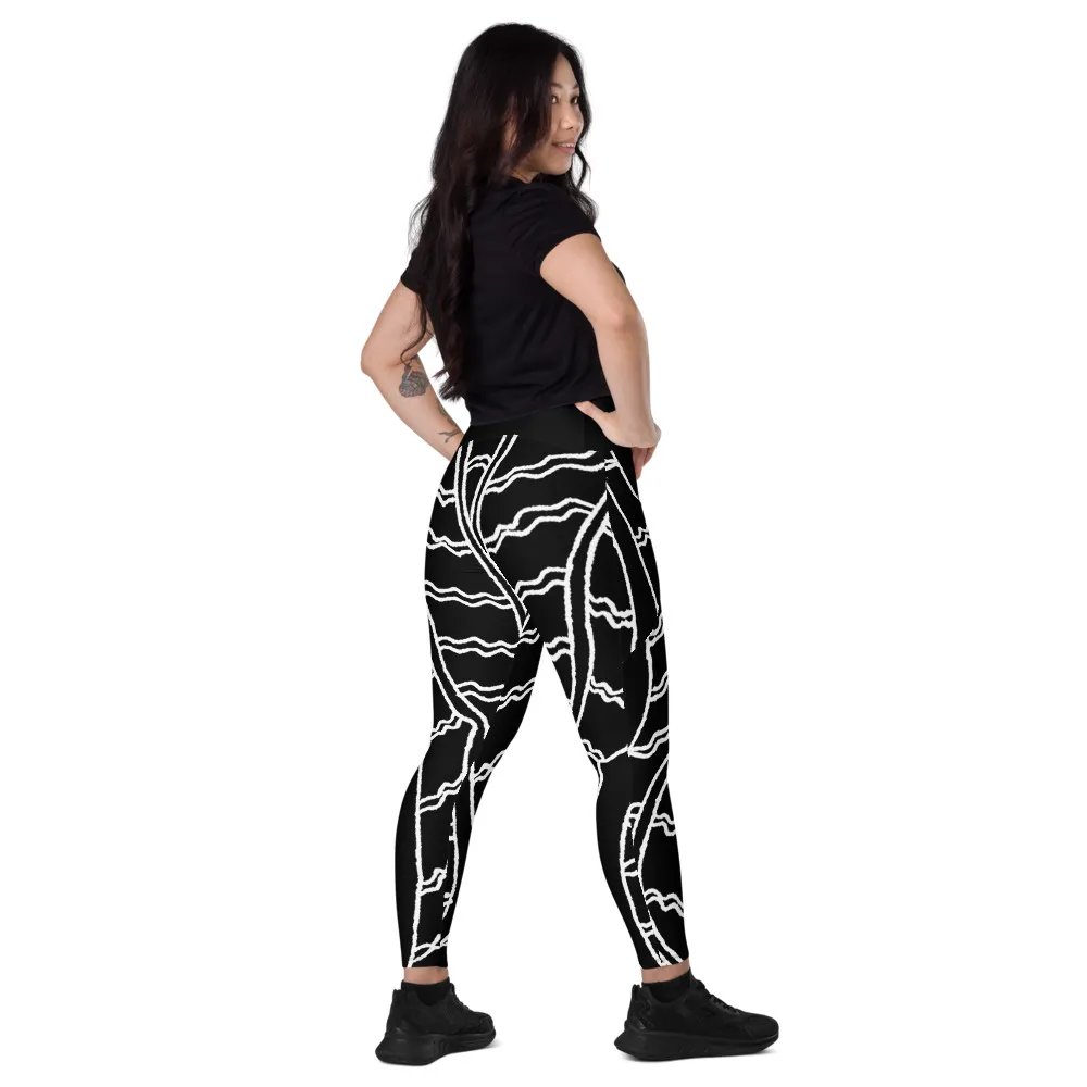 Crossover Leggings Pockets Driftwod