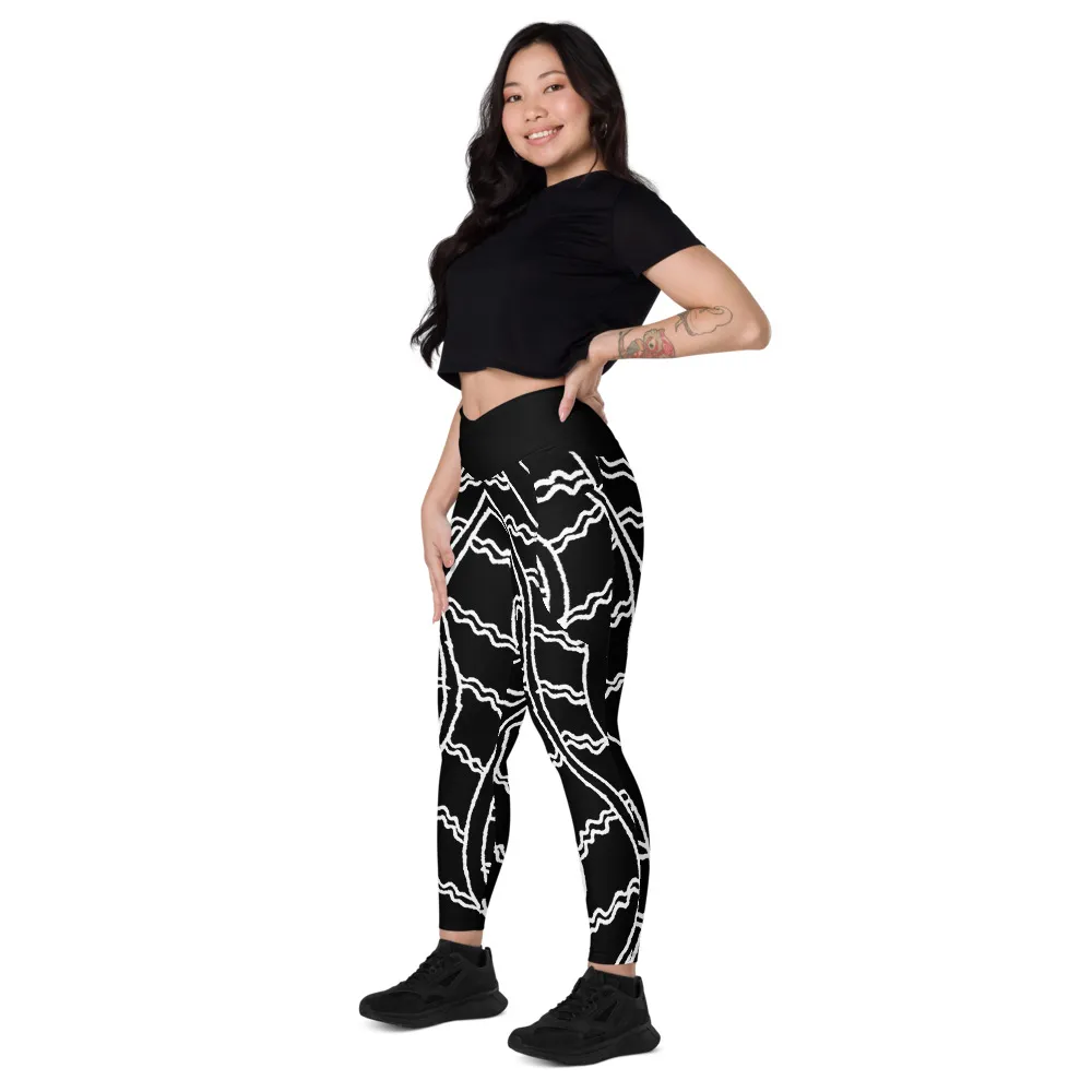 Crossover Leggings Pockets Driftwod