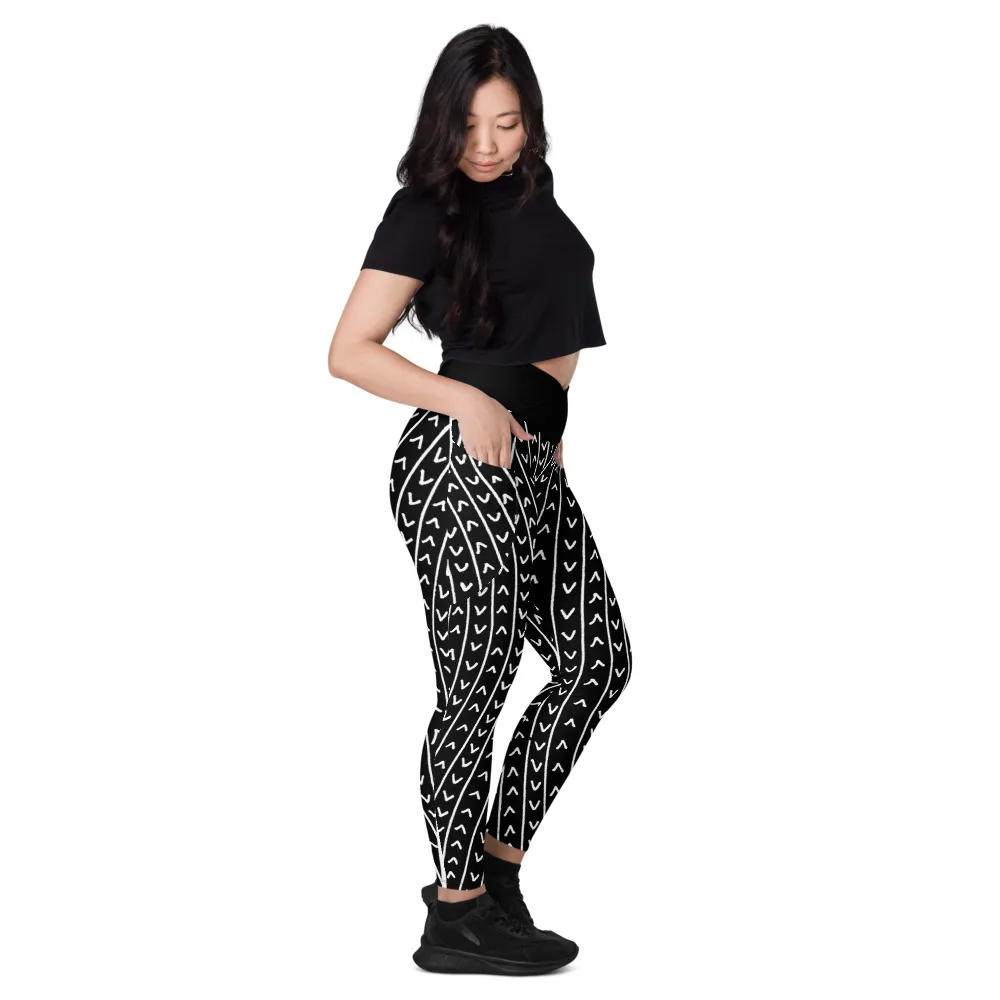 Crossover Leggings Pockets Magnetic