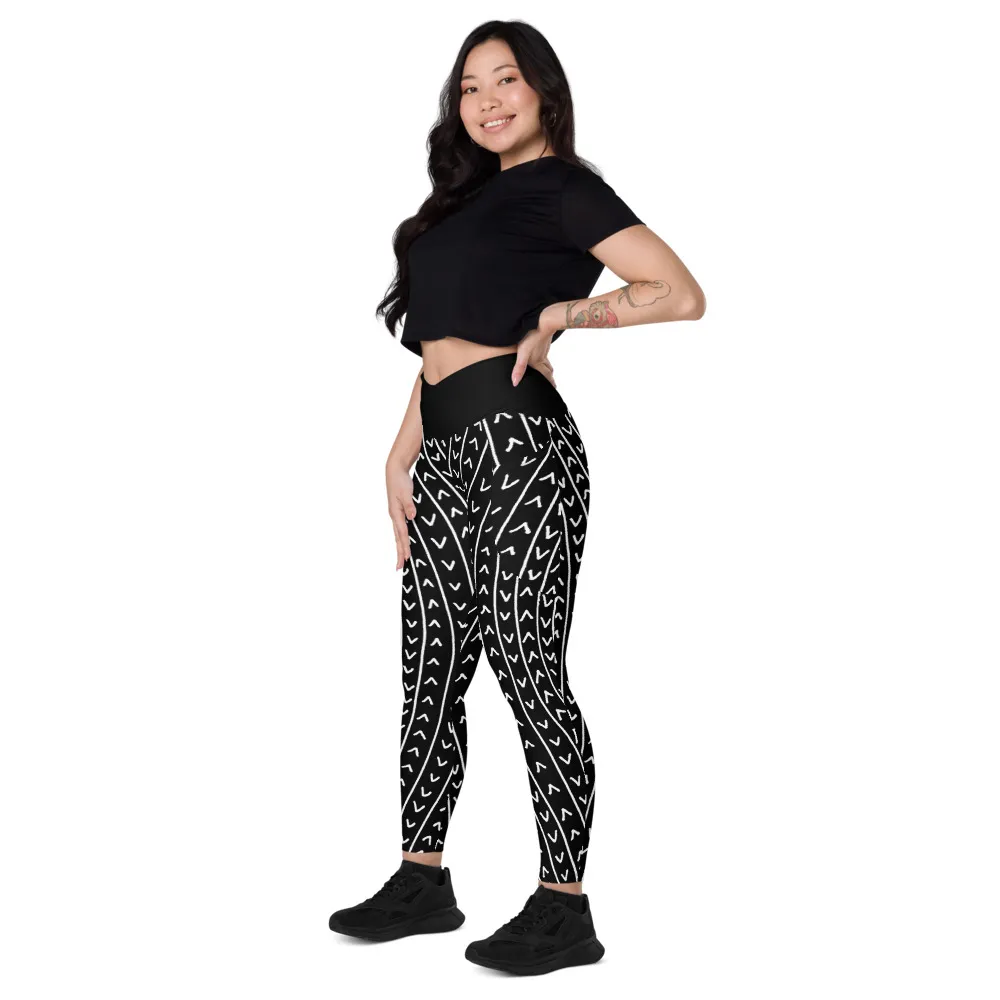 Crossover Leggings Pockets Magnetic