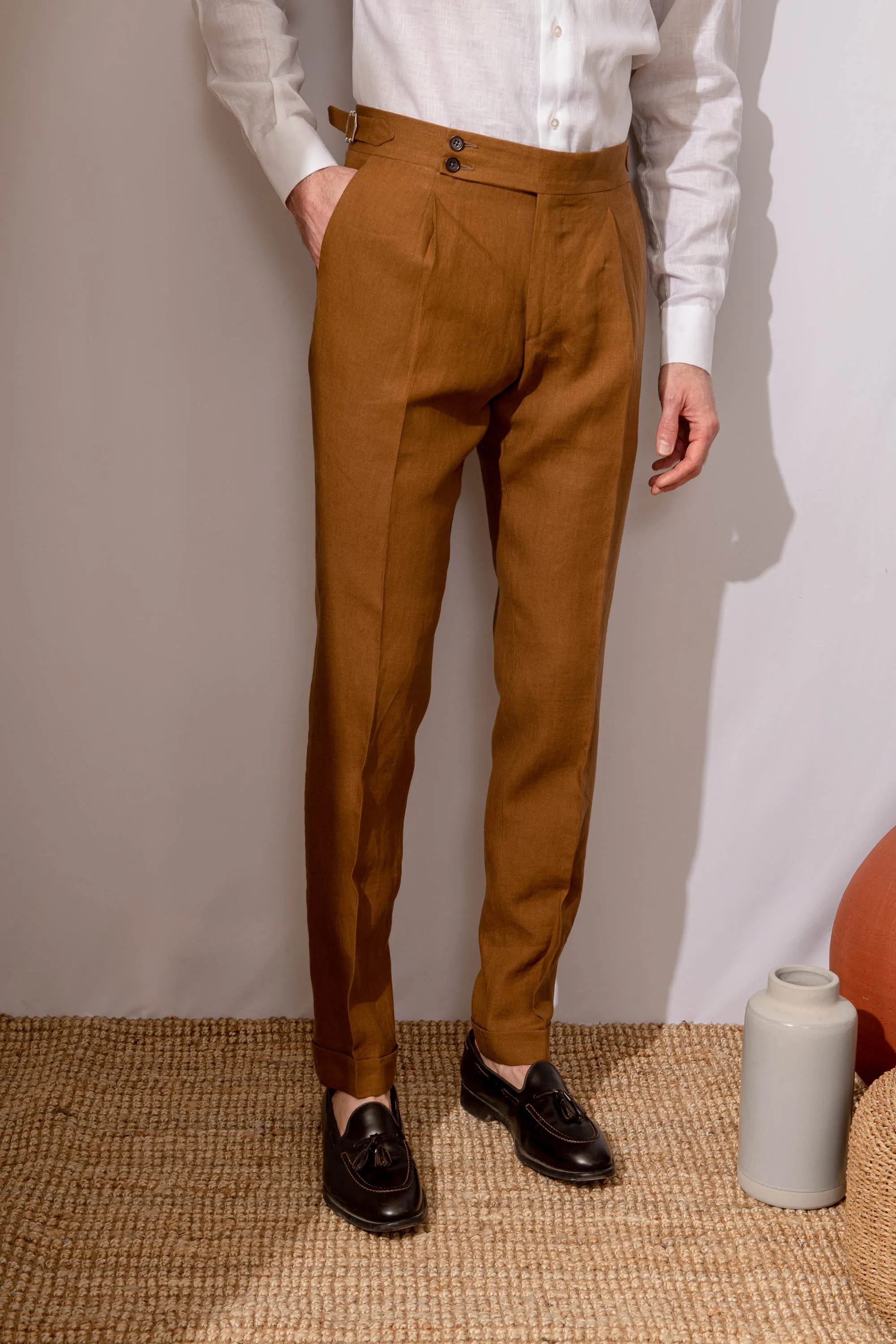 Italian Linen Trousers from Soragna Capsule Collection