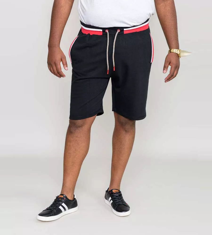 Elasticated Waist Shorts with Pockets for Big Men by D555