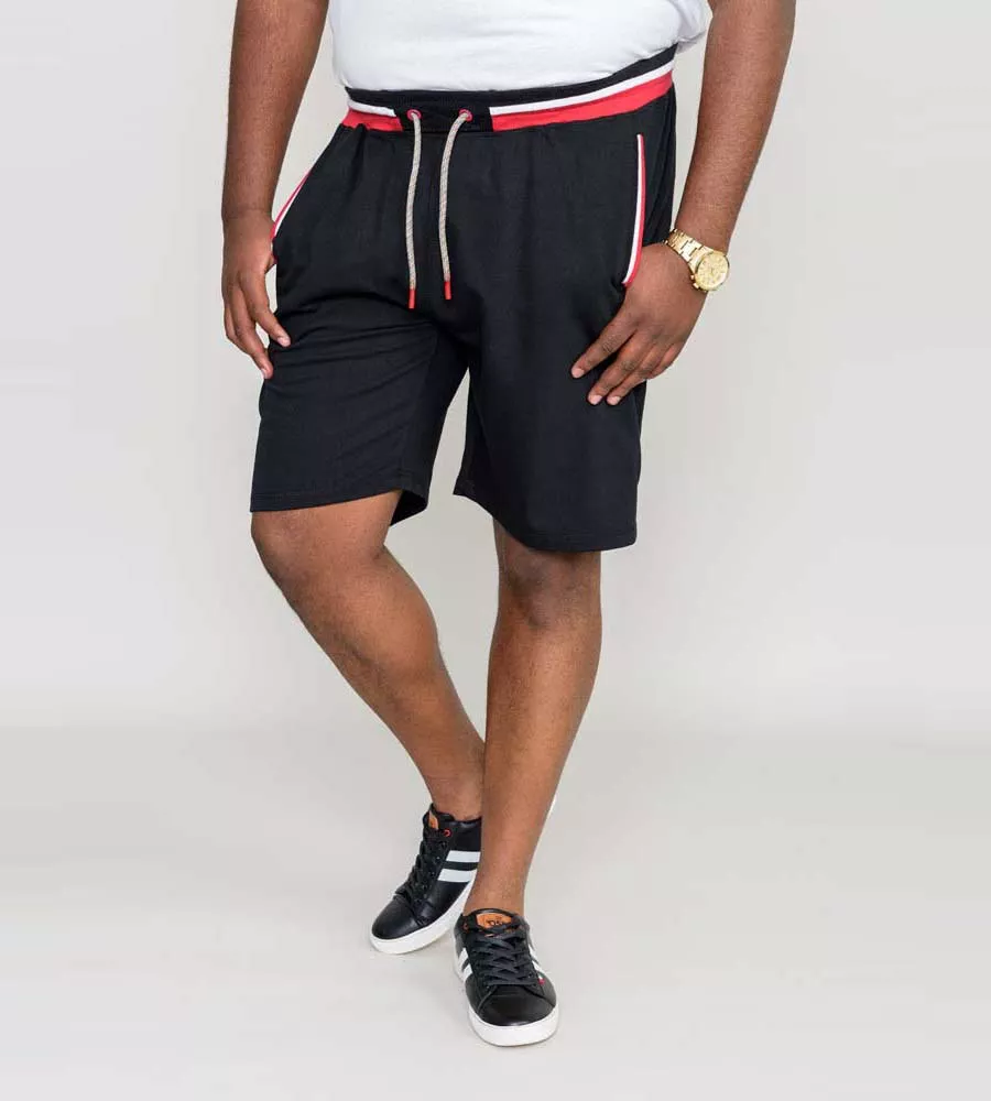 Elasticated Waist Shorts with Pockets for Big Men by D555