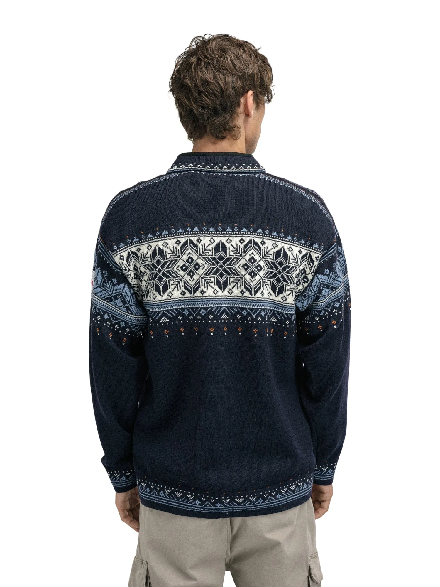 Dale of Norway Men's Blyfjell Sweater in Navy/Off White/Blue Shadow