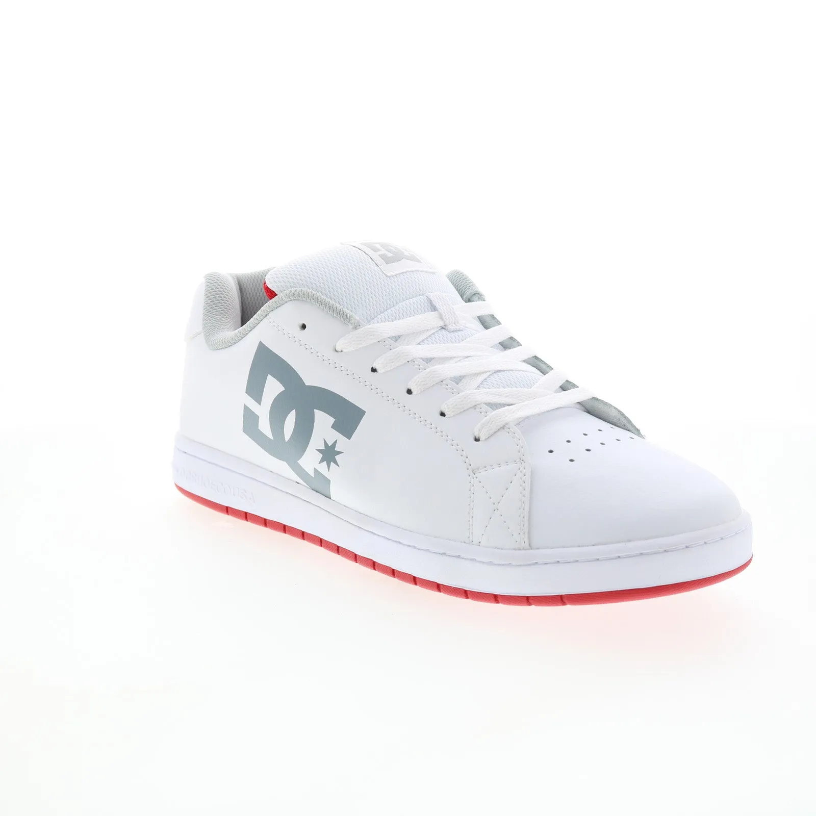 DC Gaveler ADYS100536 White Leather Skate Inspired Sneakers Shoes