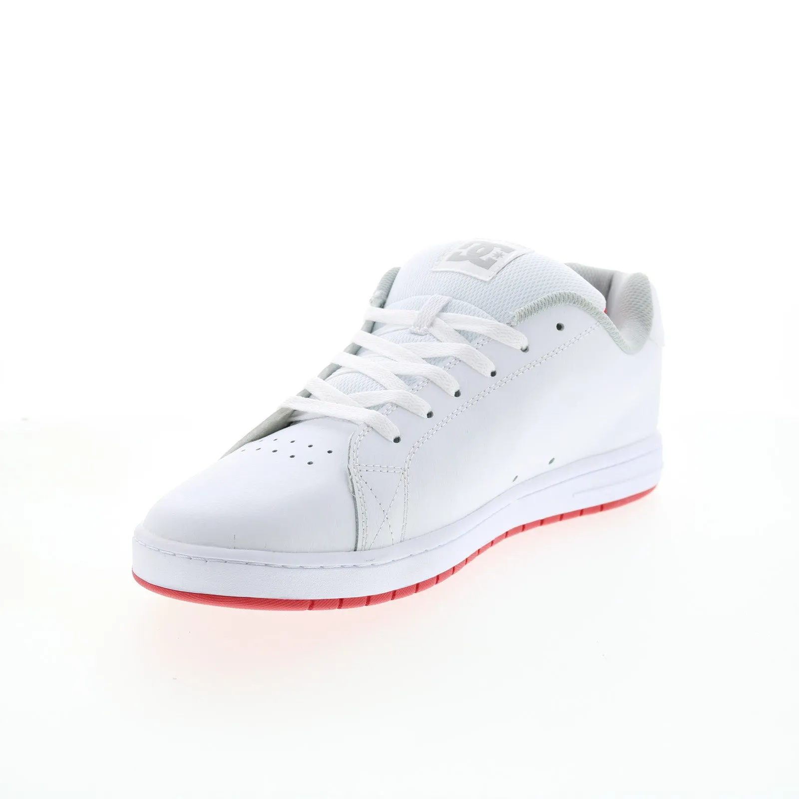 DC Gaveler ADYS100536 White Leather Skate Inspired Sneakers Shoes