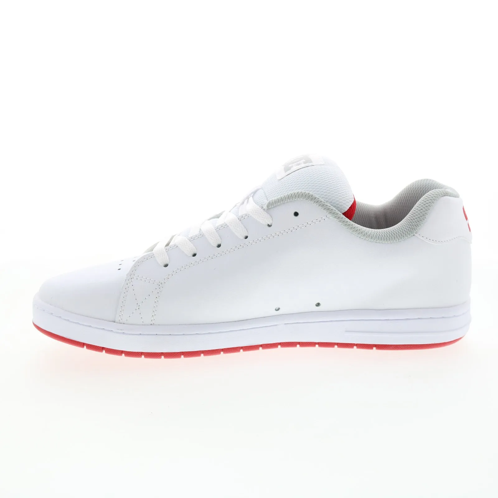 DC Gaveler ADYS100536 White Leather Skate Inspired Sneakers Shoes