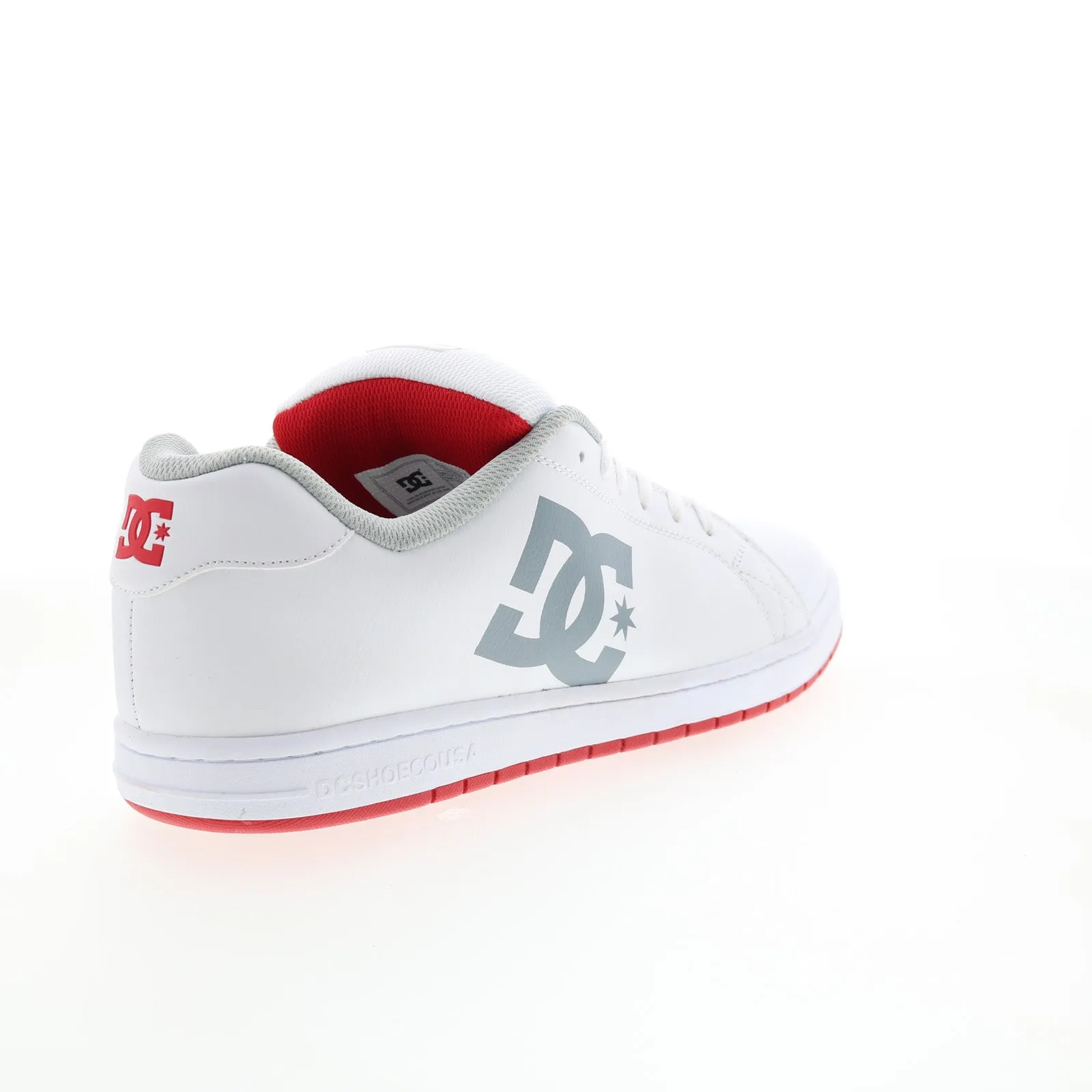 DC Gaveler ADYS100536 White Leather Skate Inspired Sneakers Shoes