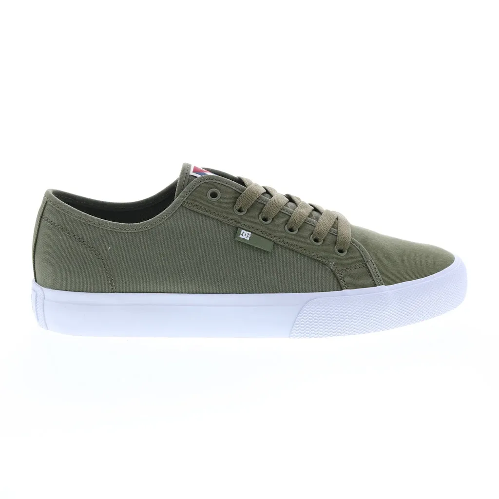 DC Manual Cuba SK8 - Men's Green Canvas Skate Sneakers - Shop Now